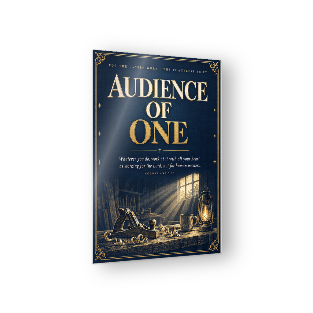 Audience Of One Colossians 3:23 faith acrylic wall sign