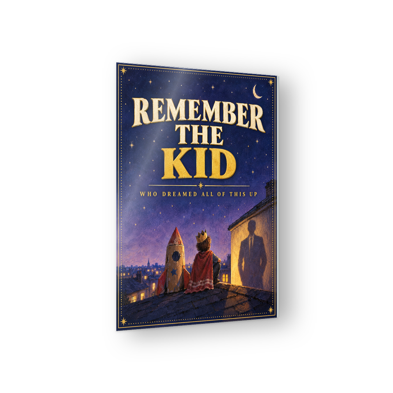 Remember The Kid dream big motivation acrylic wall sign