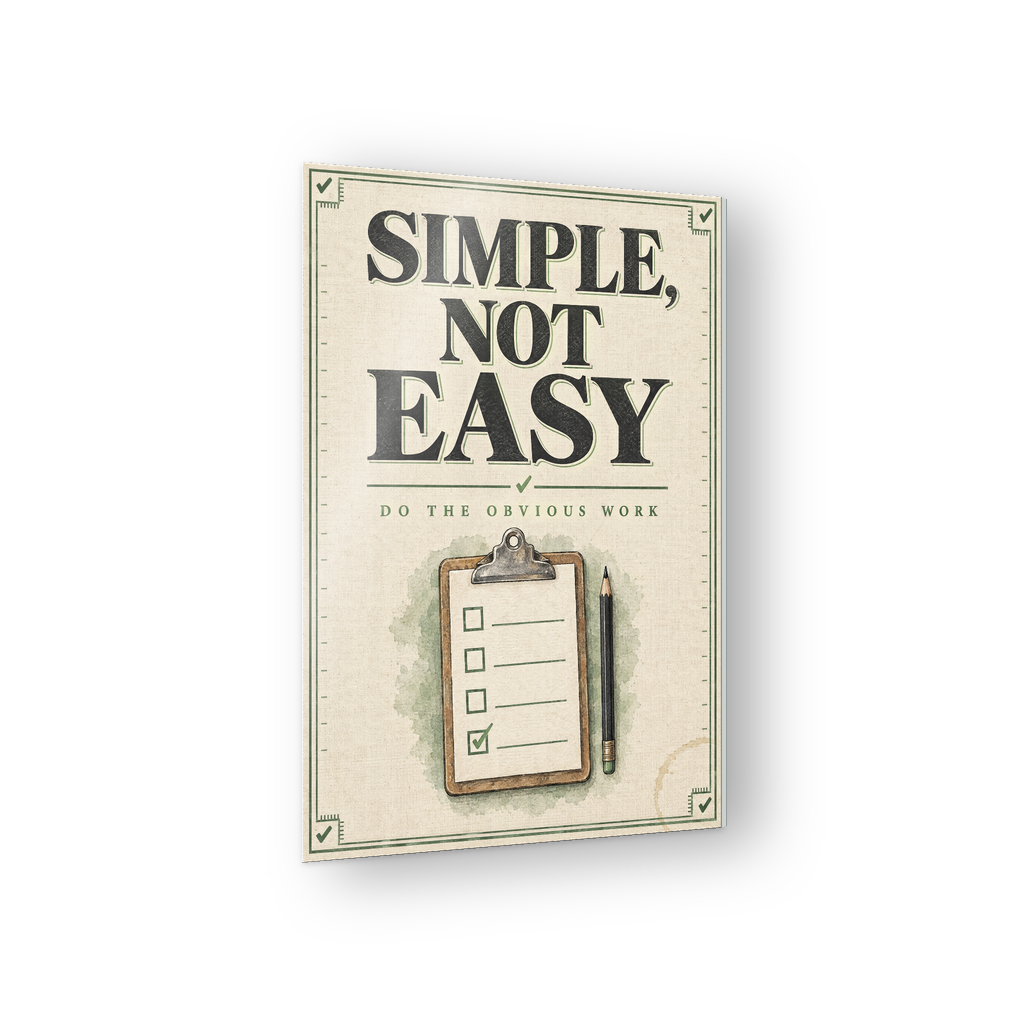 Simple, Not Easy