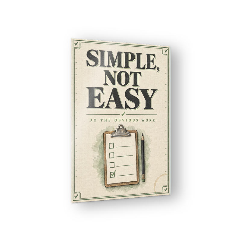 Simple, Not Easy