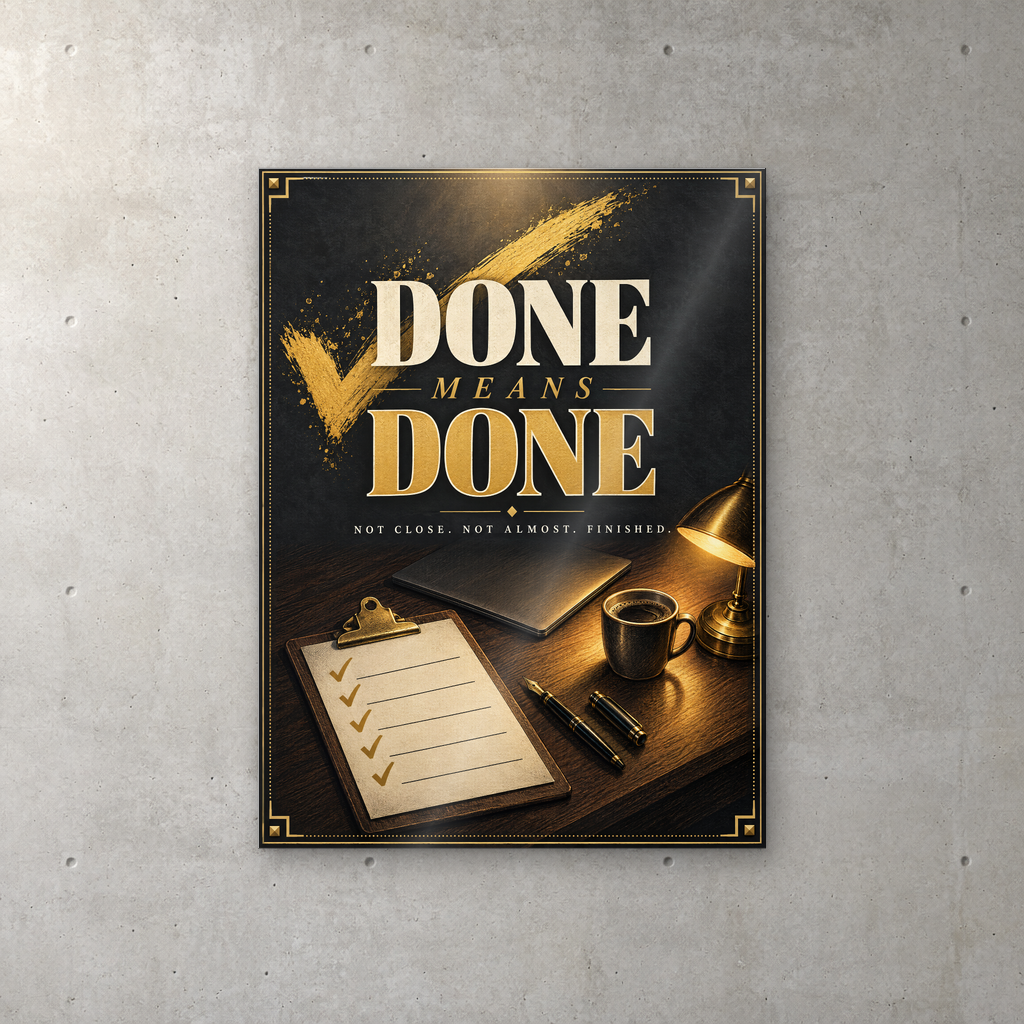 Done Means Done
