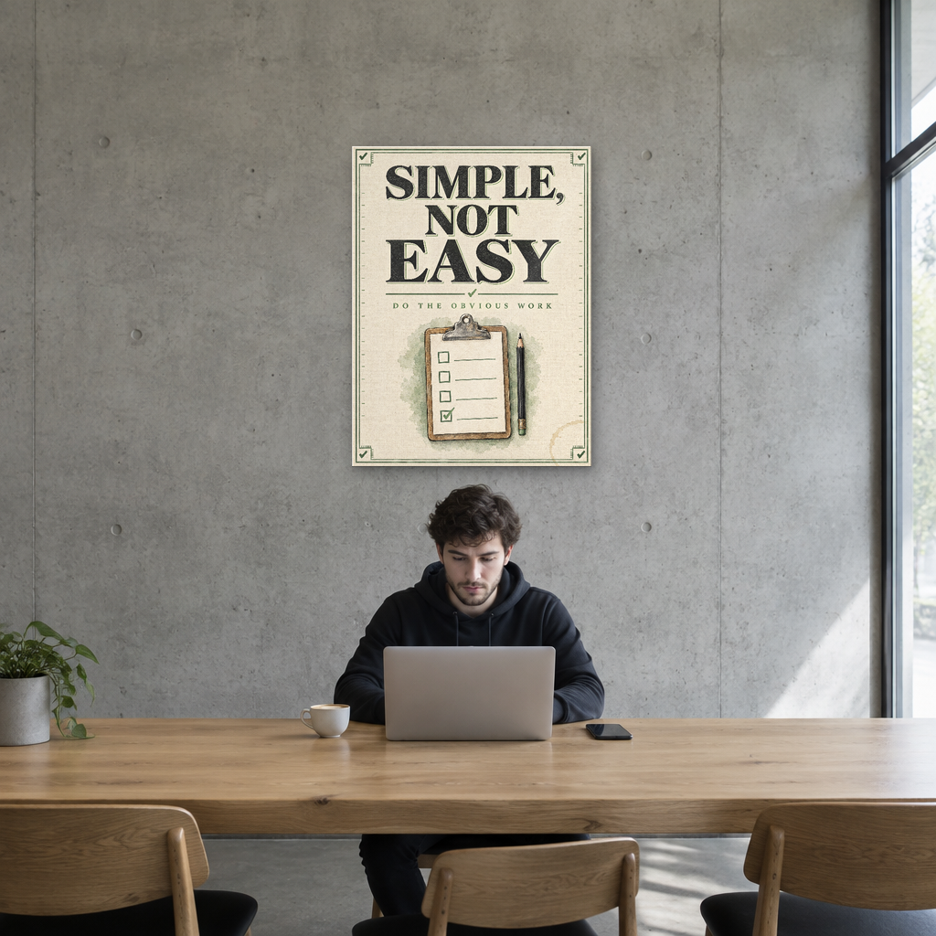 Simple, Not Easy