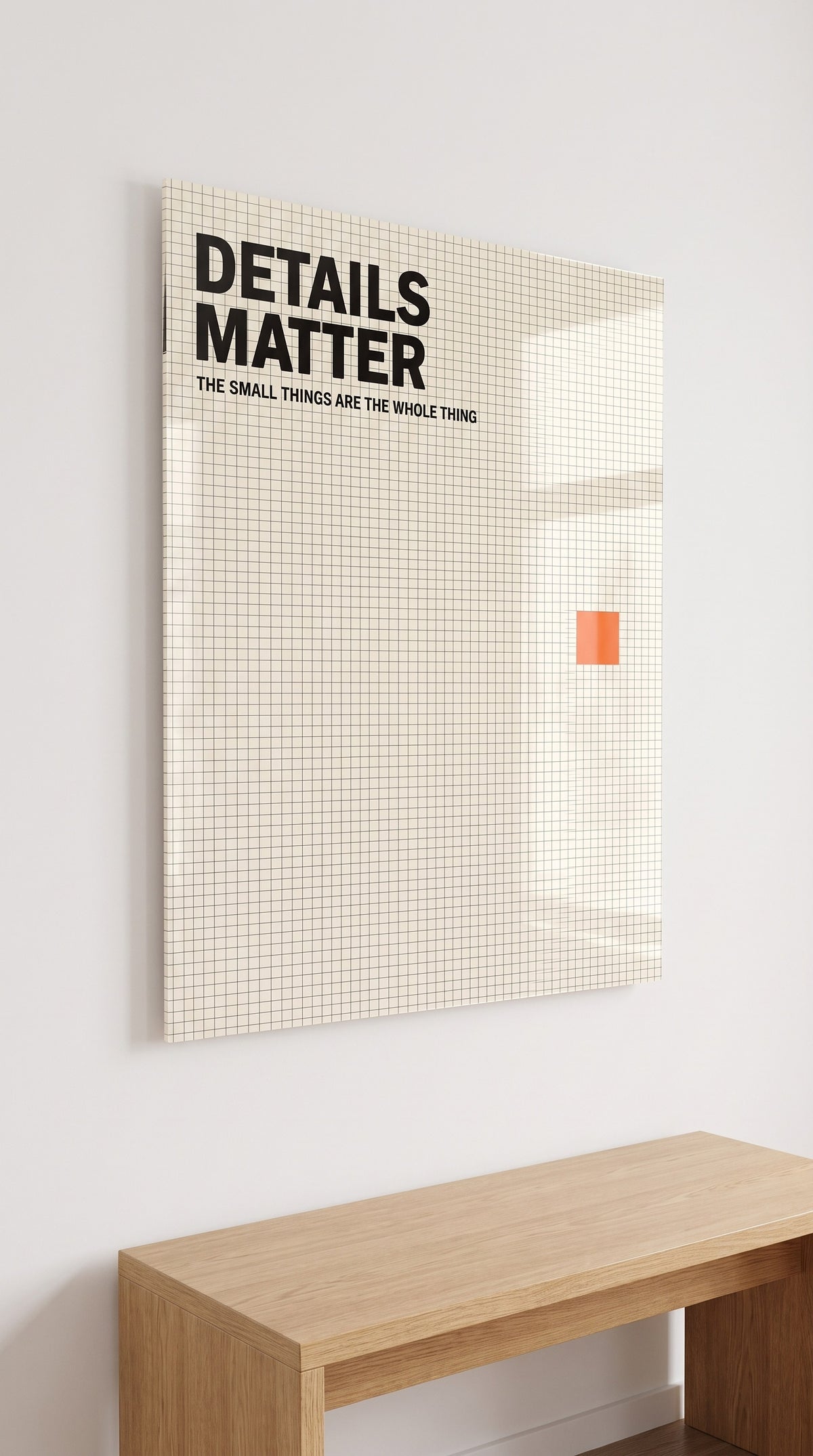 Details Matter acrylic sign