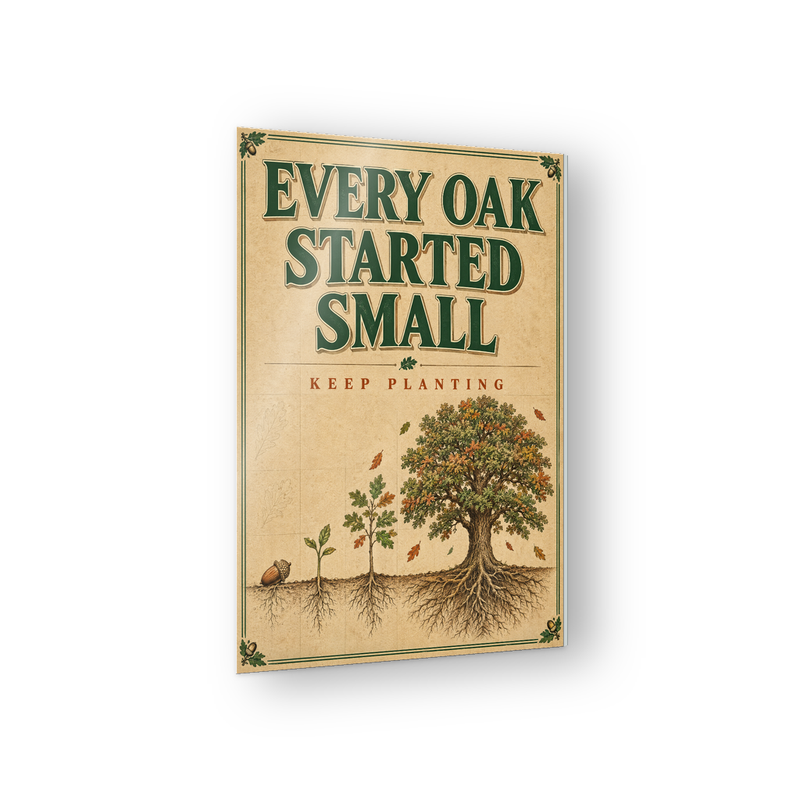 Every Oak Started Small