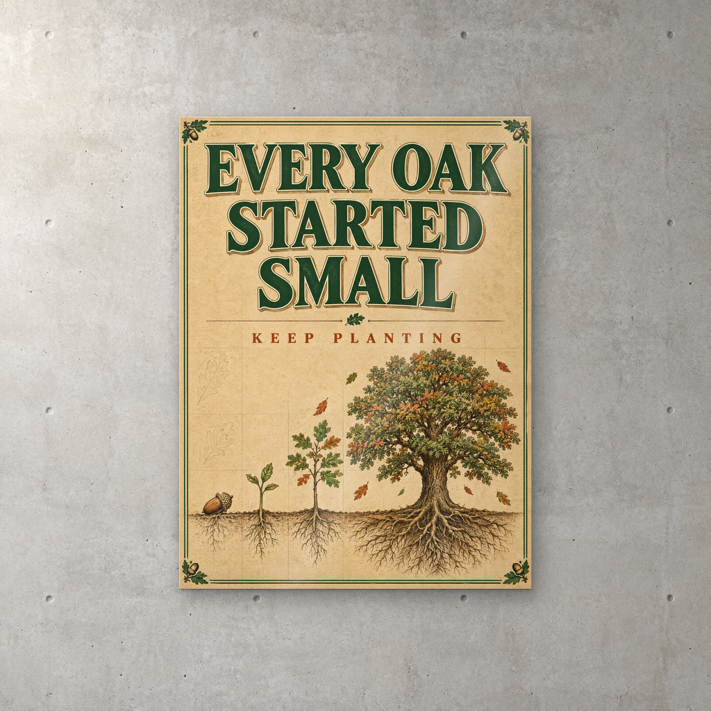 Every Oak Started Small