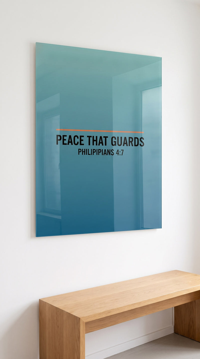 Peace That Guards acrylic sign
