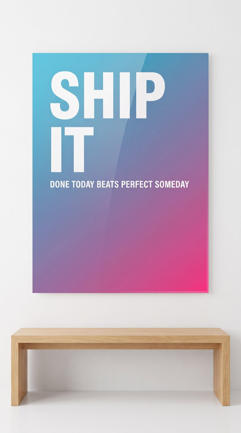 Ship It acrylic sign