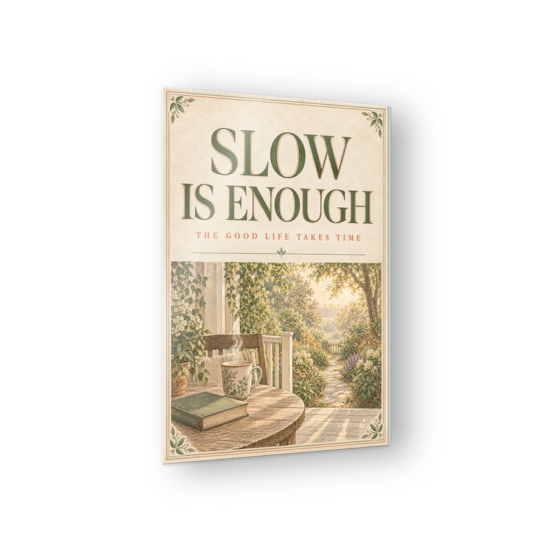 Slow Is Enough inspiration acrylic wall sign