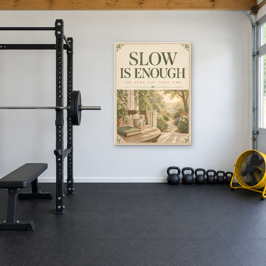 Slow Is Enough inspiration acrylic wall sign